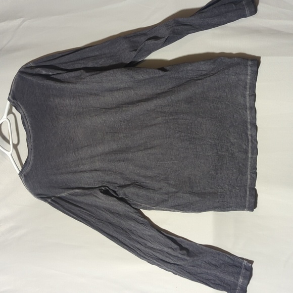 Hugo Boss Orange Label Mens Size Large Grey Distressed Long Sleeve Shirt - Picture 5 of 7